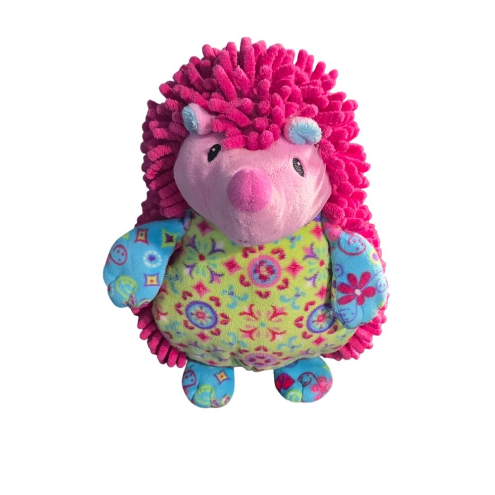 Mary Meyer Plush Hedgehog Pizzazz Prickles Standing Vibrant Pink Stuffed Animal
